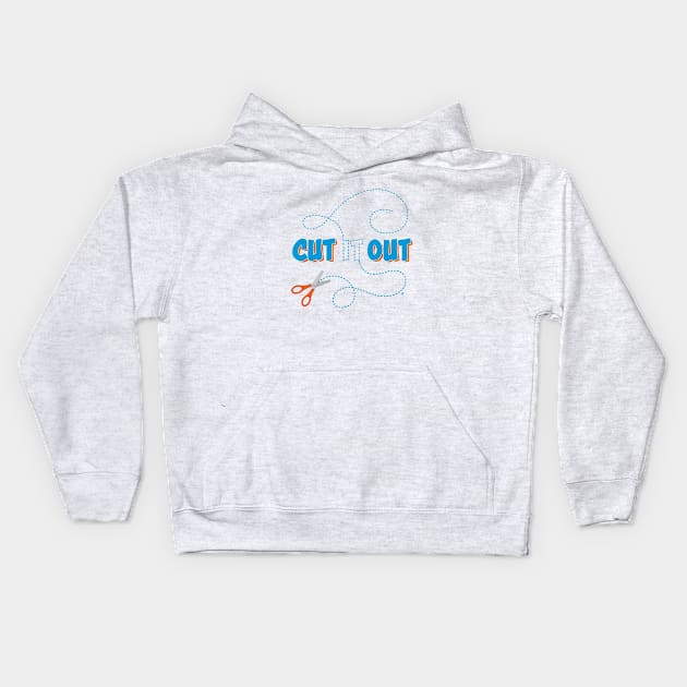 Cut It Out! Kids Hoodie by CuriousCurios